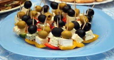 Рецепт Канапе на шпажках