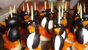 Рецепт Канапе Пингвины