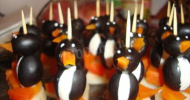 Рецепт Канапе Пингвины