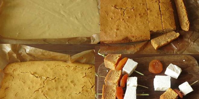 Рецепт канапе с имбирным бисквитом и фетой