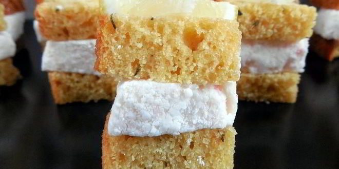 Рецепт канапе с крабовым маршмеллоу