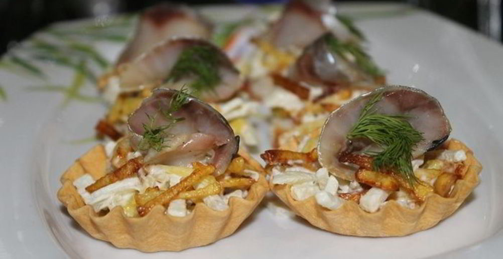 Рецепт канапе с ветчиной