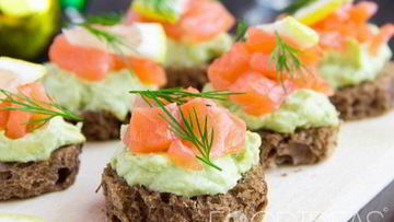 Рецепт Канапе с семгой