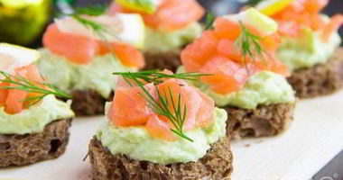 Рецепт Канапе с семгой