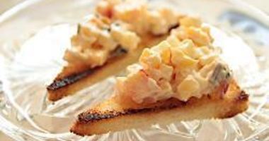 Рецепт Канапе с сыром, яблоком и орехами