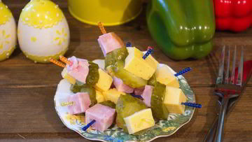 Рецепт Канапе с ветчиной