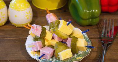 Рецепт Канапе с ветчиной