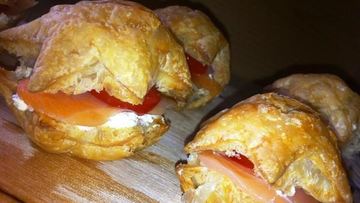 Рецепт Канапе Звезды с лососем