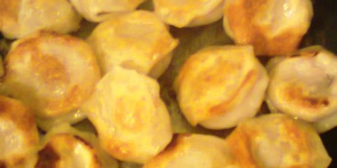 Рецепт жареных пельменей канапе