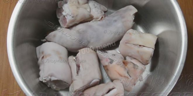 Рецепт холодца из говядины и свиных ножек