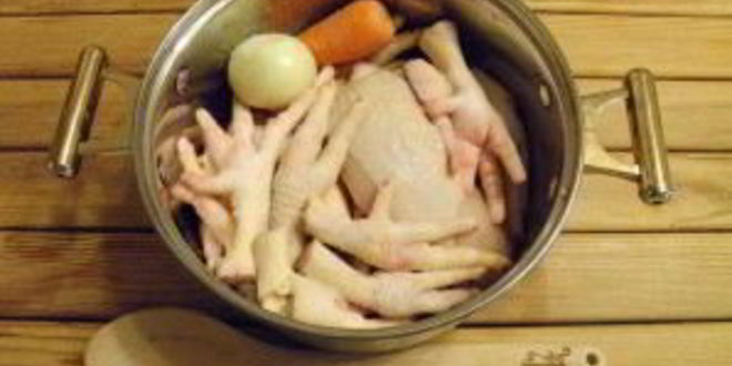 Рецепт холодца из куриных лапок