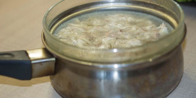 Рецепт холодца из курицы и свиных ножек