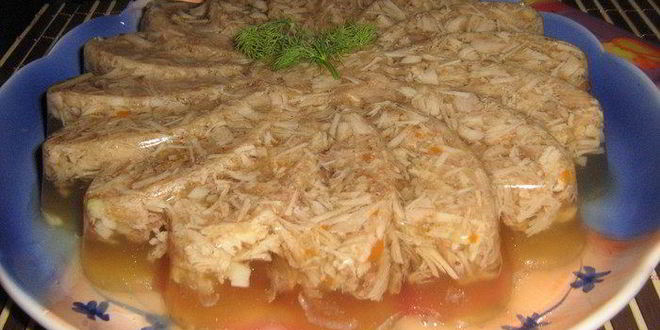 Рецепт холодца из трех видов мяса