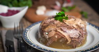 Рецепт Хрустального холодца из домашнего петуха