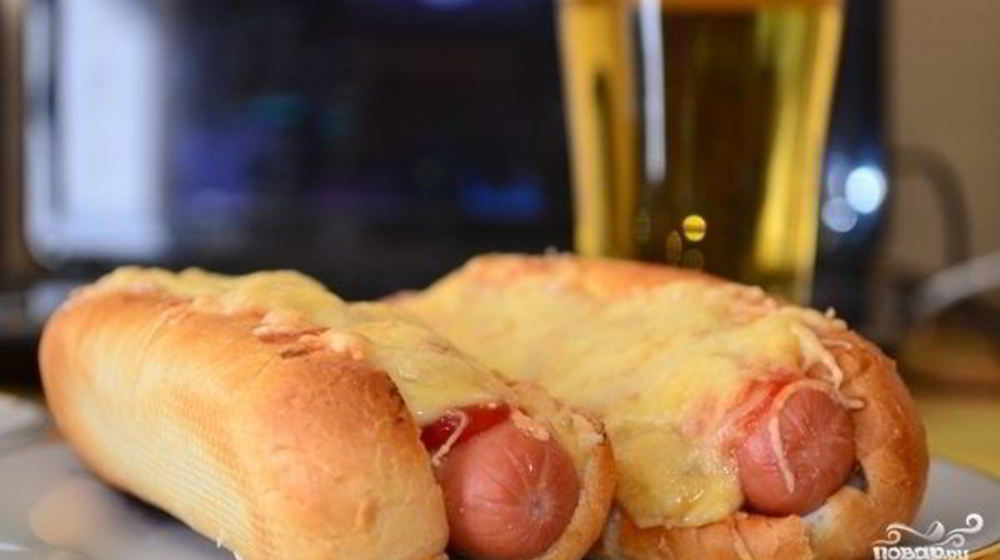 Как приготовить хот-дог с сыром