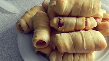 Рецепт Хот-догов в спиральках из теста