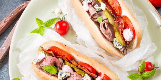 Рецепт неправильного хот-дога с ростбифом