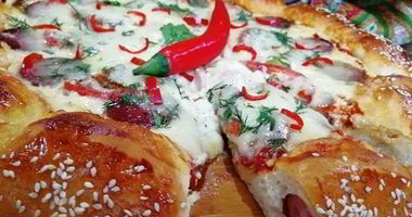 Рецепт Суперсырной хот-дог-пицца