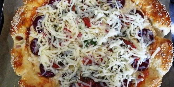 Рецепт суперсырной хот-дог-пицца