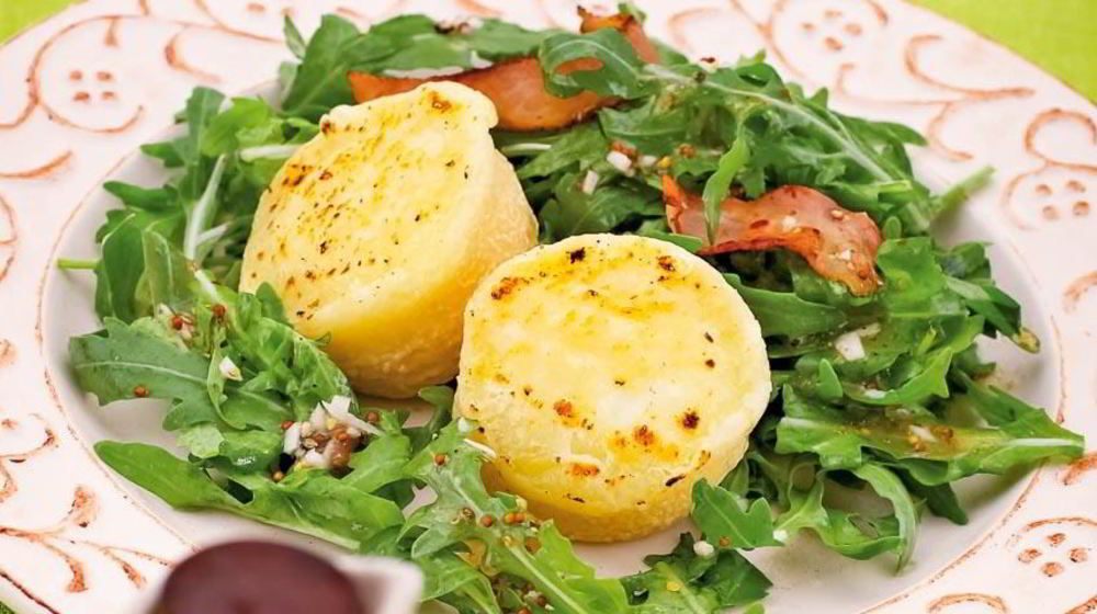 Как приготовить козий сыр и руккола