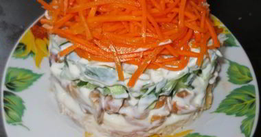 Рецепт Корейской моркови с курицей