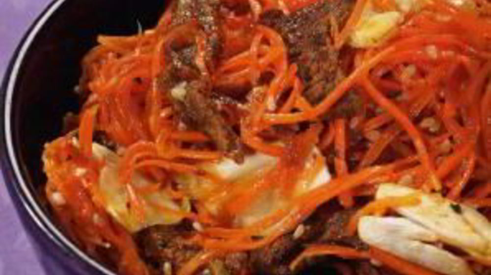 Как приготовить корейскую морковь с мясом