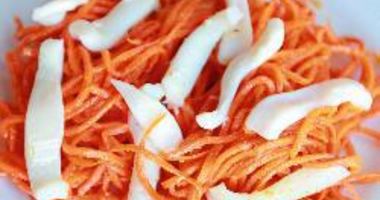 Рецепт Корейской морковки с кальмарами