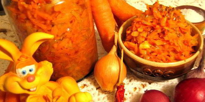 Рецепт моркови по-корейски с луком