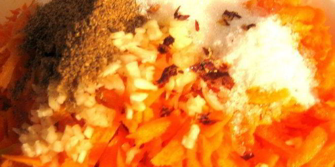 Рецепт моркови по-корейски с луком