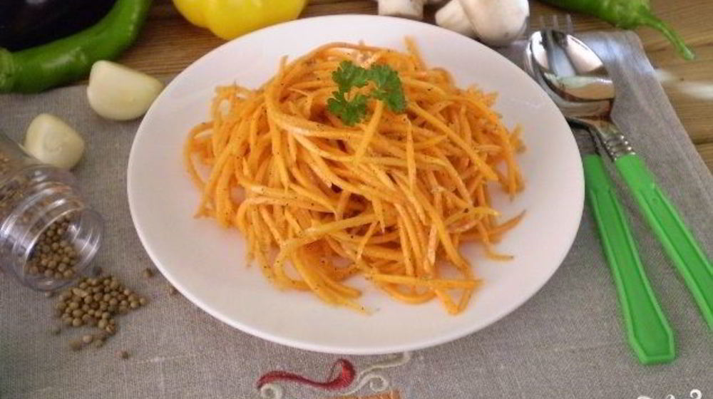 Как приготовить морковку по-корейски острая