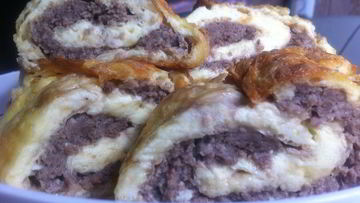 Рецепт Фаршированного яичного рулета