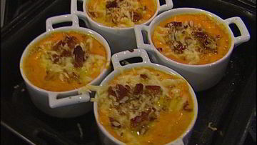 Рецепт Фриттаты из тыквы с беконом и орехами пекан