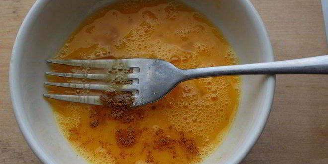 Рецепт фриттаты с болгарским перцем, зеленым горошком и луком-пореем