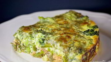 Рецепт Фриттаты с семгой и брокколи