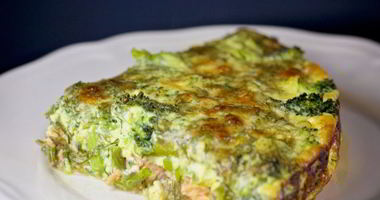 Рецепт Фриттаты с семгой и брокколи