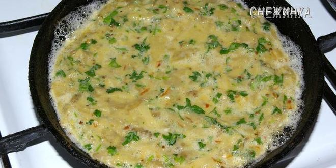 Рецепт маакуды — тунисского омлета с баклажаном