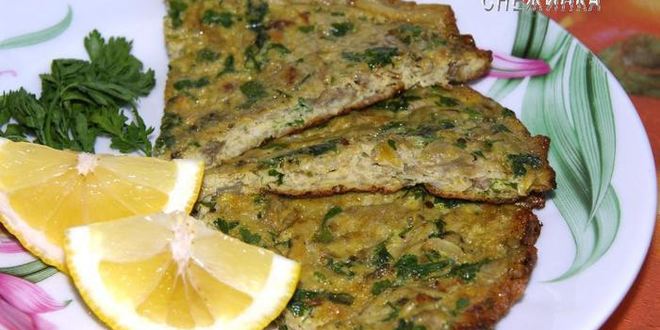 Рецепт маакуды — тунисского омлета с баклажаном