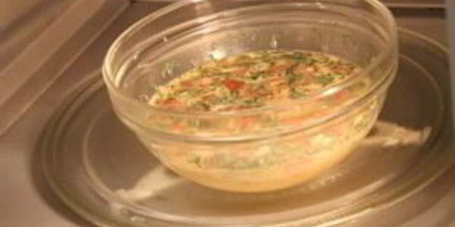 Рецепт омлета на пару в микроволновке