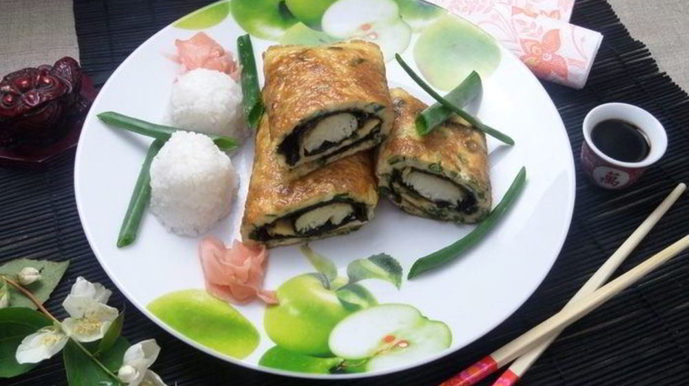 Как приготовить омлет рыбный в японском стиле