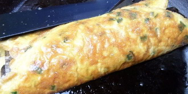 Рецепт омлета рыбного в японском стиле