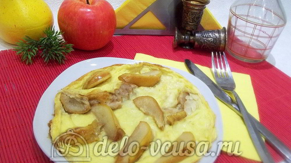 Как приготовить омлет с грушей