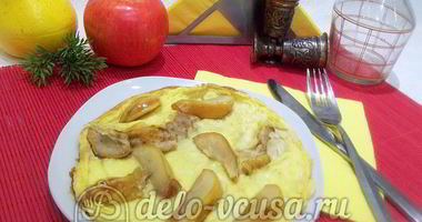 Рецепт Омлета с грушей