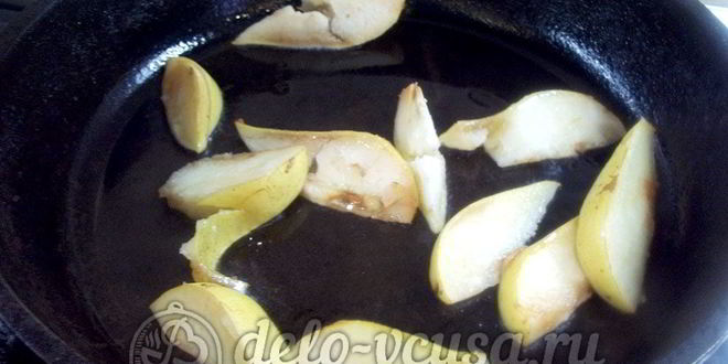 Рецепт омлета с грушей