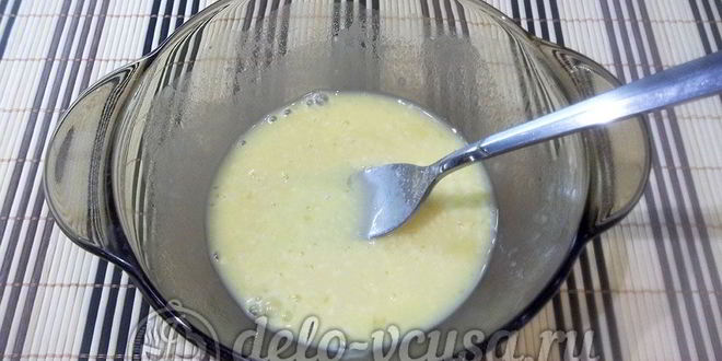 Рецепт омлета с грушей