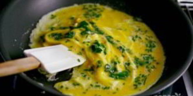 Рецепт омлета с пармезаном