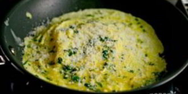 Рецепт омлета с пармезаном