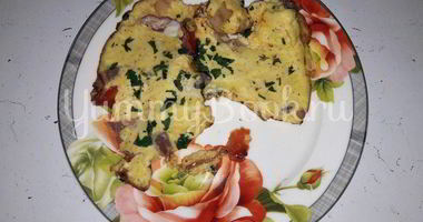 Рецепт Омлета с помидорами и беконом