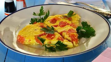 Рецепт Омлета с помидорами в духовке