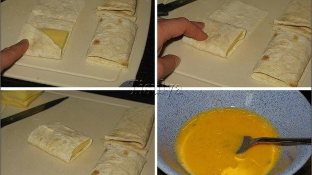 Как приготовить омлет с сыром в лаваше