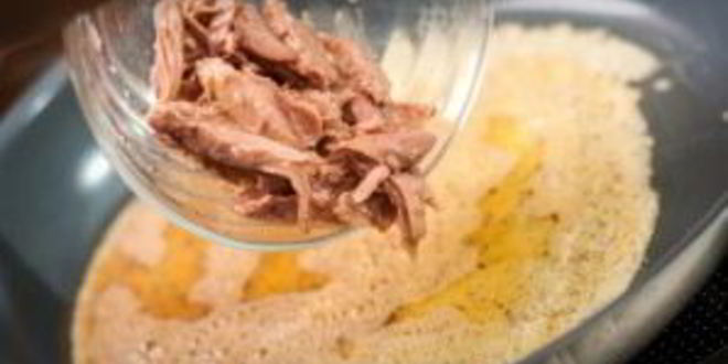 Рецепт омлета с тунцом